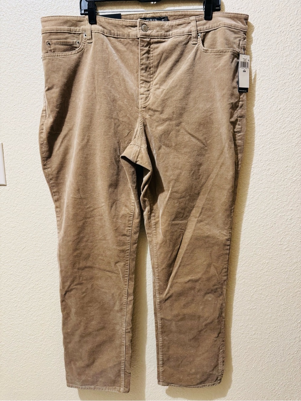 Lauren Ralph Lauren Corduroy Pants in Light Brown 20W